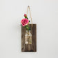 Frendorf | Daisy/Rose Accent Hangende Wandlamp Moderne Heldere Glazen Pot String Licht met Houten Achterplaat