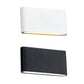 Frendorf | Schwarz/Weiß Rechteckige Wandwaschlicht Modern Stilvolles Warm/Weiß Licht LED Aluminium Wandlampe für Flur, 4,5"/7" B