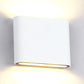 Frendorf | Schwarz/Weiß Rechteckige Wandwaschlicht Modern Stilvolles Warm/Weiß Licht LED Aluminium Wandlampe für Flur, 4,5"/7" B