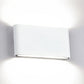 Frendorf | Schwarz/Weiß Rechteckige Wandwaschlicht Modern Stilvolles Warm/Weiß Licht LED Aluminium Wandlampe für Flur, 4,5"/7" B
