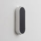 Einfache stilvolle ovale Wandleuchte Aluminium LED Schlafzimmer Wandmontierte Lampe in Schwarz, Warm/Weiß Licht