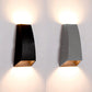 Frendorf | Schwarz/Grau Geometrische Wand Sconce Lampe Moderne Stil LED Aluminium Wandlicht Leuchte in Weiß/Warm Licht