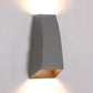 Frendorf | Schwarz/Grau Geometrische Wand Sconce Lampe Moderne Stil LED Aluminium Wandlicht Leuchte in Weiß/Warm Licht