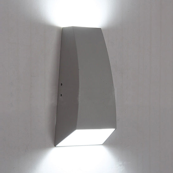 Frendorf | Schwarz/Grau Geometrische Wand Sconce Lampe Moderne Stil LED Aluminium Wandlicht Leuchte in Weiß/Warm Licht