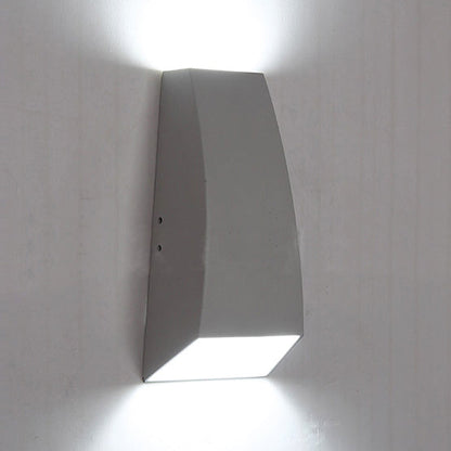 Frendorf | Schwarz/Grau Geometrische Wand Sconce Lampe Moderne Stil LED Aluminium Wandlicht Leuchte in Weiß/Warm Licht