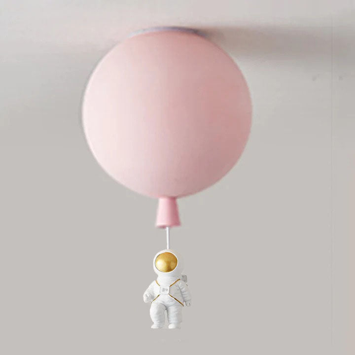 Frendorf | DreamScape | Moderne Mond/Astronauten LED Deckenlampe Acryl Grau/Weiß/Rosa/Rot/Grün/Gelb/Blau/Orange