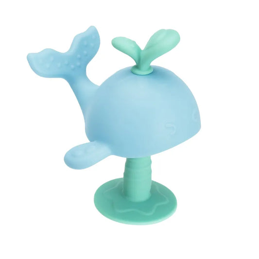 Frendorf | Baby Beißring Wal aus Silikon – Sicheres Teething Spielzeug für Babys