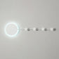 Frendorf | 27,5"/39" Breite Schwarz/Weiß Runde LED Wandlampe Simplicity LED Acryl Wandleuchte in Warm/Weiß Licht mit Aufhängern