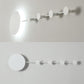 Frendorf | 27,5"/39" Breite Schwarz/Weiß Runde LED Wandlampe Simplicity LED Acryl Wandleuchte in Warm/Weiß Licht mit Aufhängern