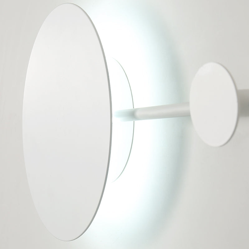 Frendorf | 27,5"/39" Breite Schwarz/Weiß Runde LED Wandlampe Simplicity LED Acryl Wandleuchte in Warm/Weiß Licht mit Aufhängern