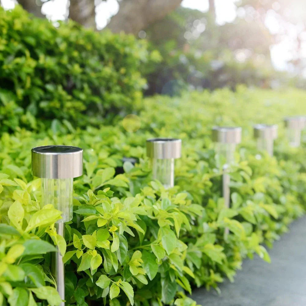 Frendorf | 12 Stück LED Solar Gartenbetriebslicht