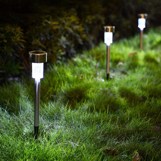 Frendorf | 12 Stück LED Solar Gartenbetriebslicht