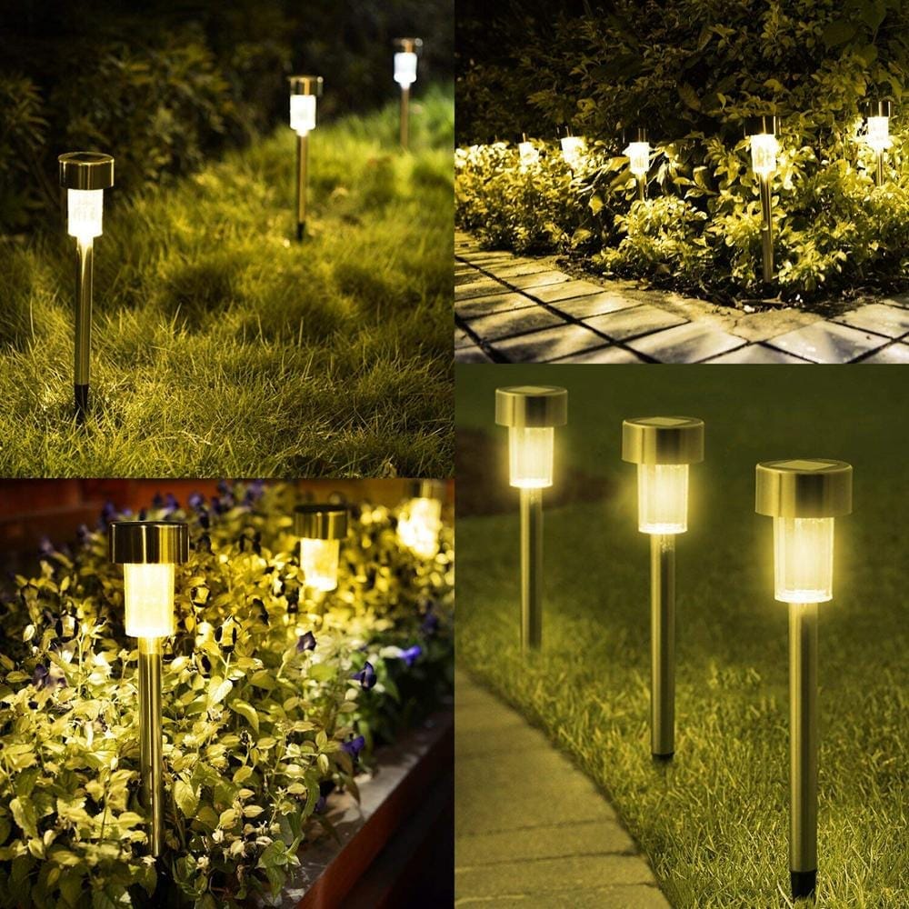 Frendorf | 12 Stück LED Solar Gartenbetriebslicht