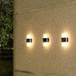 Frendorf | LumaZen Solar LED-Wandlampe | Wetterfest | Solarbetriebene Außenbeleuchtung | Garten- & Terrassen-Deko