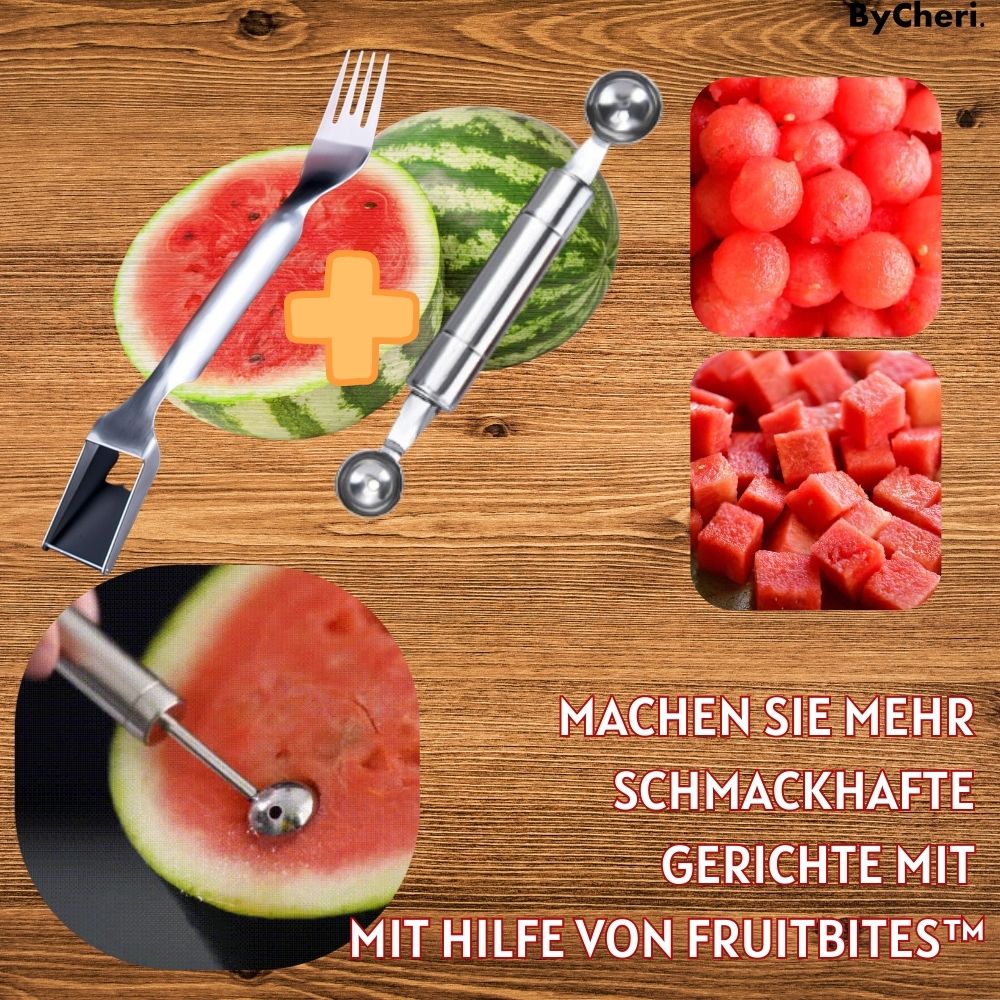 Frendorf | 1+1 GRATIS  | FruitBites -Erleben Sie die aufregende Art, Ihre Wassermelone und Früchte zu schneiden!
