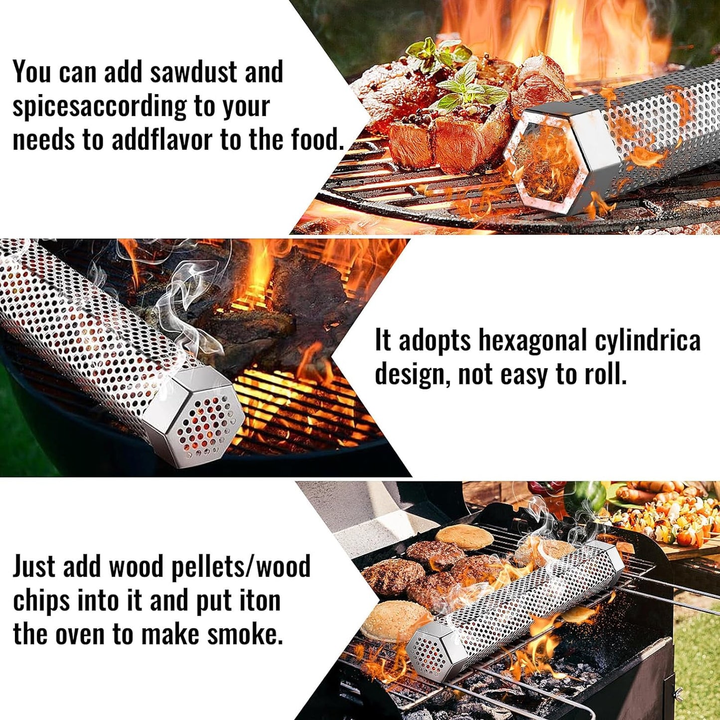 Frendorf | 12' Pellet-Raucher-Rohr für alle Grills oder Smoker