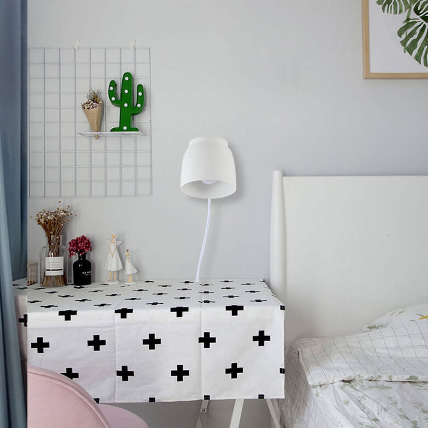 Frendorf | LumaTube Nordic Wandlampe | Drehbares Zylinderdetail | Minimalistisches Design | LED Wandleuchte