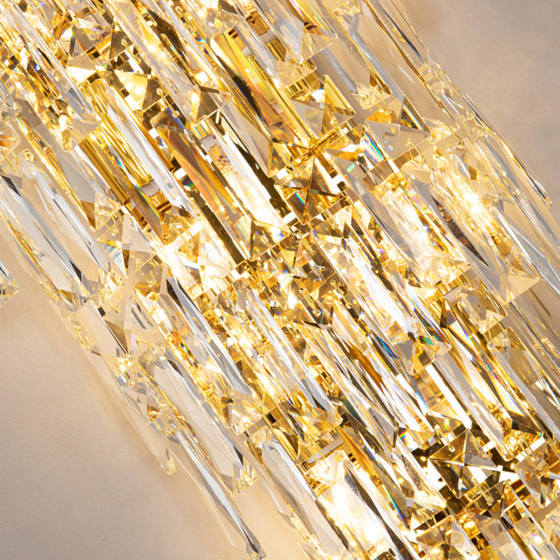 Frendorf | Lustrevia Kristall Wandleuchte | Luxus Design | Quasten aus Kristall | LED 1-Licht | Wohnzimmerlicht