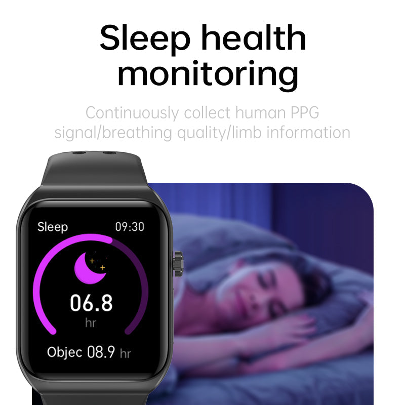 Frendorf | 1,81" Harnsäure Blutlipide Blutzucker Herzfrequenz EKG SOS Strahlungsniveau Körperzusammensetzung Sport Smart Watch