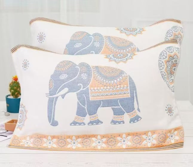 Frendorf | 2er Set Boho Elefanten Kissenbezug