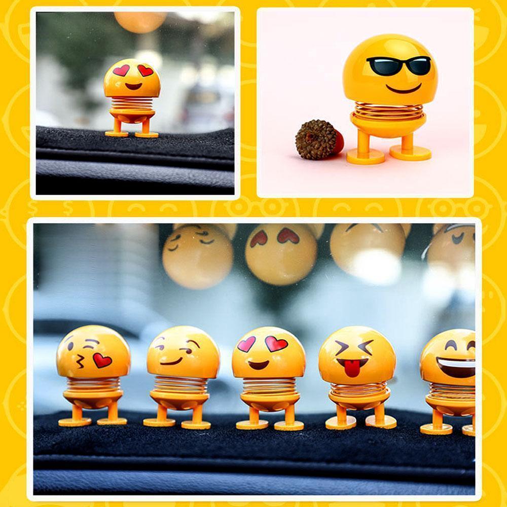 Frendorf | Auto Wackelkopf Emoji Puppe Spielzeug