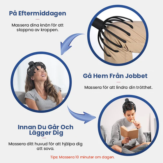 Tintenfisch Kopfmassagegerät