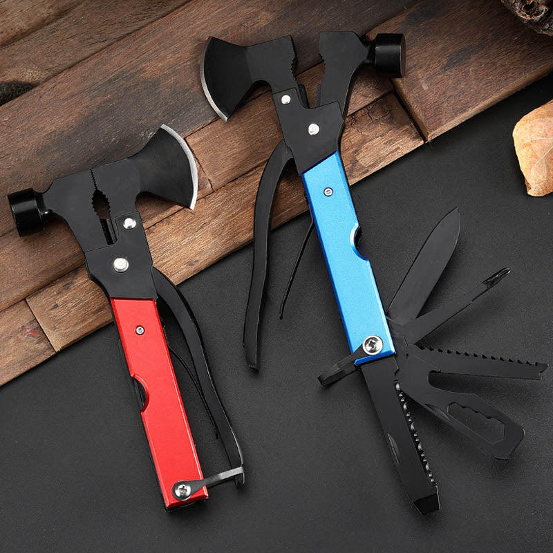 Frendorf | Stahlhammer-Axt-Multitool für Camping