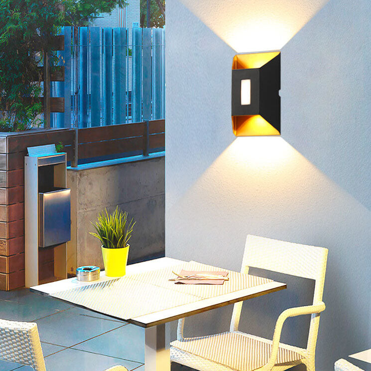 Frendorf | Luxorma ArcLume Außenwandleuchte | Modernes Design | Wasserdicht | Aluminium | LED für Terrassen