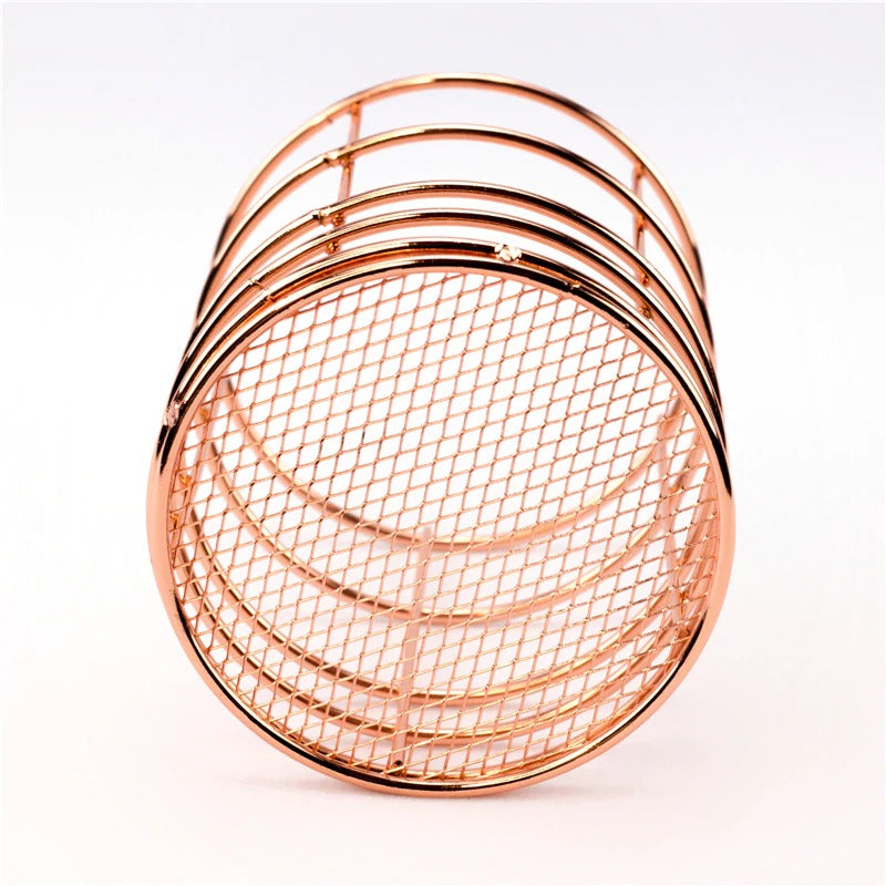 Ästhetischer Roségold Schönheit Korb
