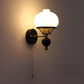Frendorf | GeoLuxe Französische Geometrische Wandlampe | Eisen & Glas | 1-Licht Design für Wohnzimmer