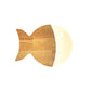 Frendorf | Fynnora Nordic Wandlampe | Eiche & Acryl | Minimalistisches Fisch-Design | LED Beleuchtung