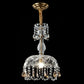 Frendorf | CrystalVive Pendelleuchte | Luxus Kristallkuppel | Moderne 1-Licht Hängelampe | Elegante Beleuchtung für Zuhause