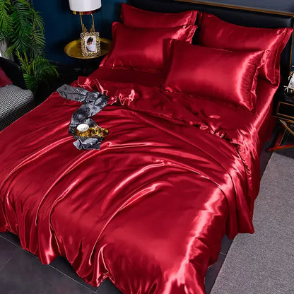 Frendorf | Luxe Uni-Satin-Bettbezug - SilkSerenity