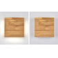 Frendorf | WabiLight Japanische Wabi-Sabi Holz-LED Wandlampe | Rechteckig oder Quadratisch | Warmes Ambiente