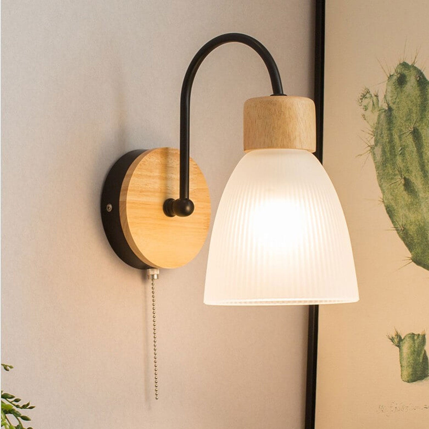 Moderne Log Simple Bend Design 1-Licht Wandleuchte Lampe