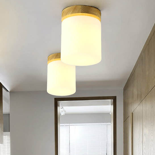 Frendorf | Nordova Deckenleuchte | Minimalistisches Holzdesign | Runde & Eckige Varianten | 1-flammig