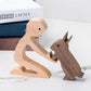 Frendorf | Geschenk für Tierliebhaber - Holzskulptur Tischornamente - Die Liebe zwischen Ihnen und Ihrem pelzigen Freund