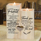 Frendorf | Smile A Lot More - Holzkerzenhalter mit Kerze Geschenk für Ihre Lieben