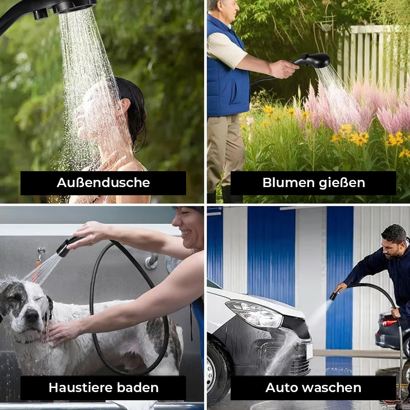 Frendorf | Tragbare, wiederaufladbare Camping-Duschpumpe