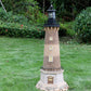 Frendorf | SolarTwist Rotierendes LED Solarturmlicht | Harz-Gartendekoration | Außenbeleuchtung