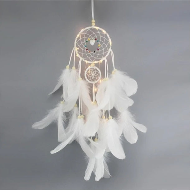 Frendorf | GlowDream Feenlicht Traumfänger | Deko Traumfänger LED-Lichterkette | Stimmungsvolles Licht für Zuhause | Boho Dekoration
