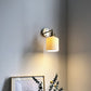 Frendorf | BrassGlow Japanische Retro Wandleuchte | Minimalistisches Design | Zylinder Oval | Messing & Lucite | 1-flammig
