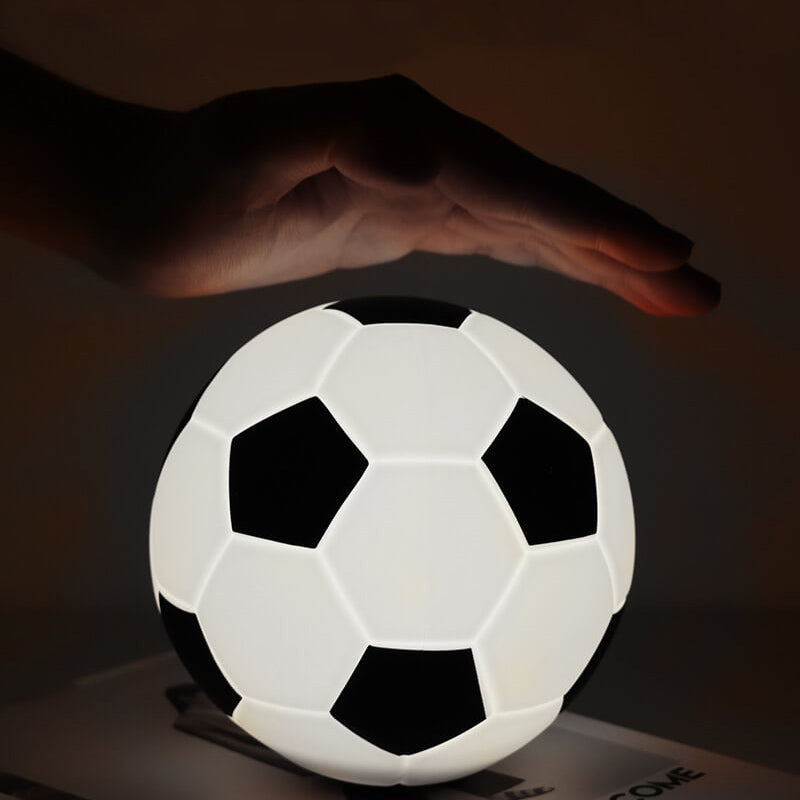 Kreative Fußball Silikon LED Nachtlicht USB Lade Tischlampe