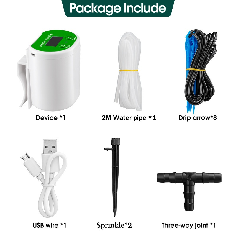 Frendorf | Automatisches Pflanzenbewässerungssystem mit USB – Effiziente Tropfbewässerung