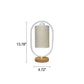Frendorf | LinoLux Nordic Tischlampe | Dimmbar | Leinenschirm | LED Beleuchtung für Zuhause