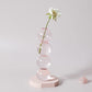 Frendorf | Rosivina Pink Glas Kerzenhalter & Vasen Set | Elegantes Design | Vielseitige Tischdekoration