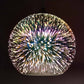 Frendorf | ElysianSpark 3D Creative LED Kronleuchter | 2/3 Lichter | Feuerwerksglas-Dome | Modernes Design | Stimmungslicht für Zuhause