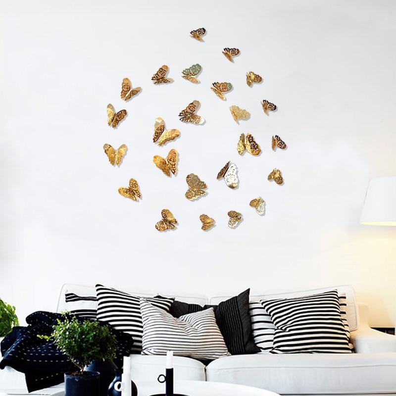 Frendorf | ButterflyGlow 3D Schmetterlings-Dekoration | Wanddeko | Frühling & Sommer | Klassisch & Modern