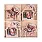 Frendorf | 12pcs Holz Weihnachtsbaum Anhänger Set