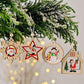 Frendorf | 12pcs Holz Weihnachtsbaum Anhänger Set